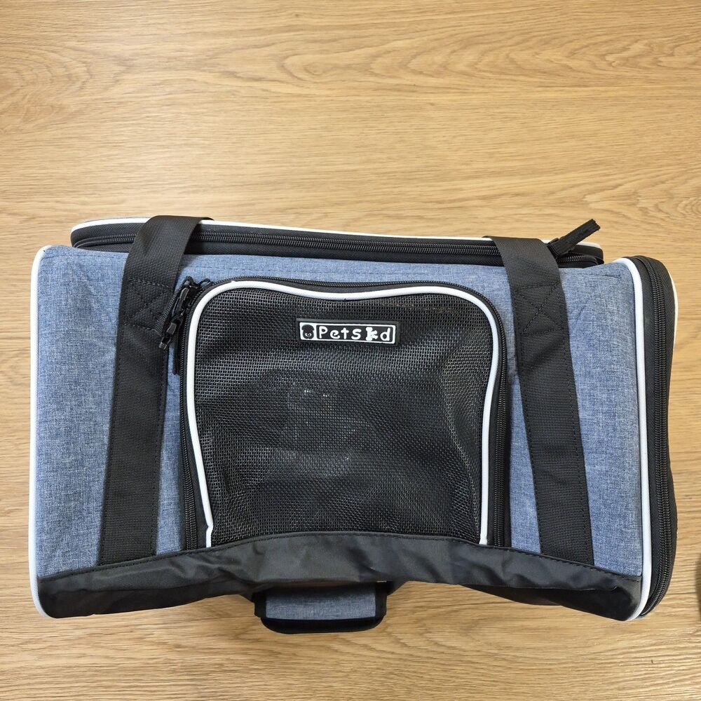 Petskd Top-Expandable Pet Carrier with Wheels 18x11x11 Inches Southwest Approve